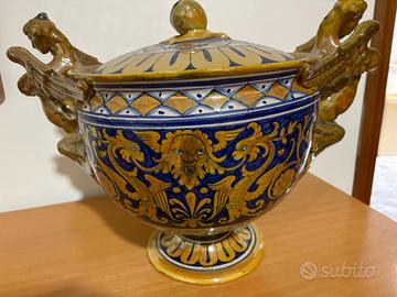 Cista in ceramica a lustro, anni '20 -'30