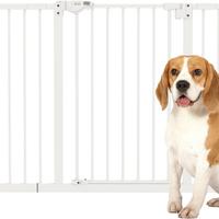 Cancelletto Sicurezza PawHut per Cani 147.5cm Bian
