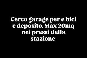 Garage/deposito stazione centrale