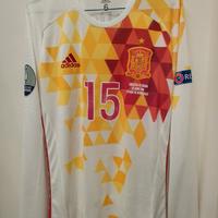 Maglia Match worn issued Spagna Sergio Ramos