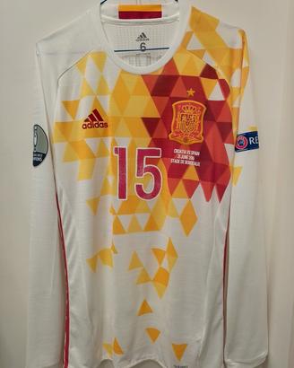 Maglia Match worn issued Spagna Sergio Ramos