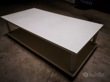 Tavolo doppio con rotelle