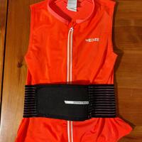 Gilet protezione dorsale sci ragazzino