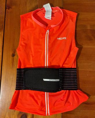 Gilet protezione dorsale sci ragazzino