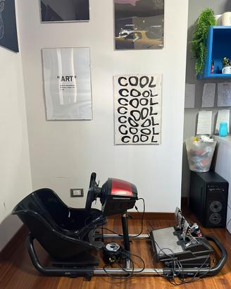 Postazione simracing simulatore guida