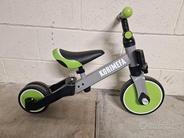 Korimefa 4 in 1 bicicletta bambino
