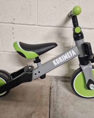 Korimefa 4 in 1 bicicletta bambino