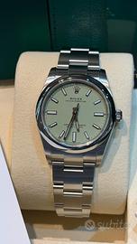 Rolex OP 34mm Nuovo 09/26 124200 Pistacchio
