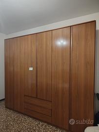 armadio 6 ante con 3 cassetti