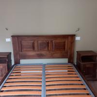 letto matrimoniale in noce del 900