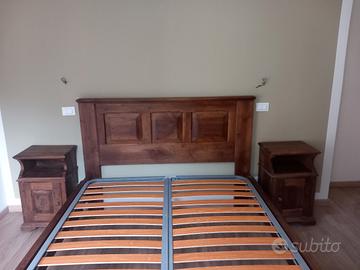 letto matrimoniale in noce del 900