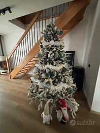 Albero di Natale innevato.