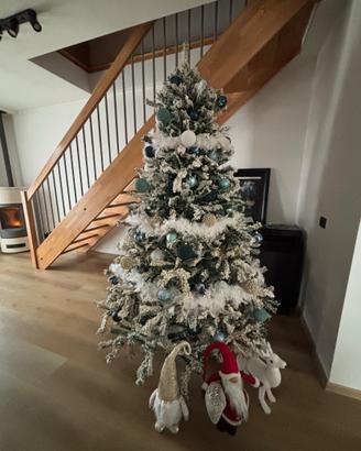 Albero di Natale innevato.
