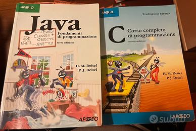 Libri di programmazione C e Java - Deitel (Apogeo)