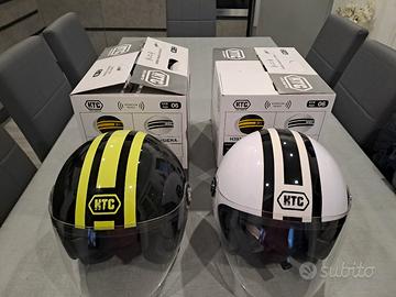 Coppia caschi moto scooter HTC 