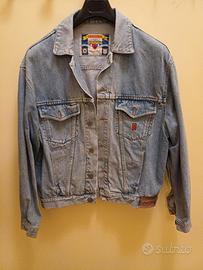 GIACCA GIUBBINO JEANS UNIFORM VINTAGE TG M ANNI 90