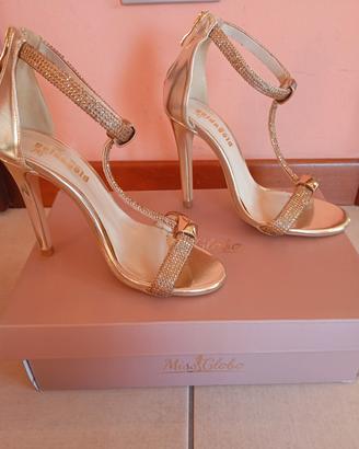 sandali gioiello con tacco n. 35 brand GOLD&GOLD