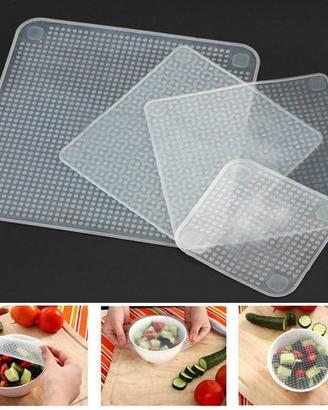 Set da 4 pezzi di "pellicole" trasparenti