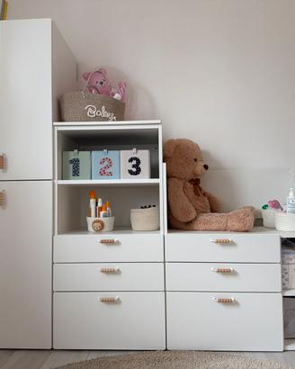 Cameretta bambini IKEA SMÅSTAD / PLATSA bianca
