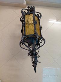 lampada da esterno in ferro battuto