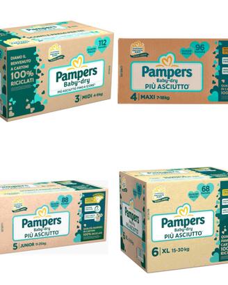 Pampers Pannolini Baby Dry Piu Asciutto