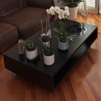 Tavolino basso da salotto con caminetto bioetanolo