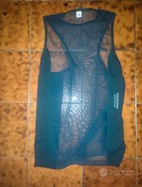 Canottiera Valentino Mesh Tank Top - Nera - Taglia