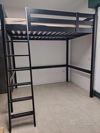 letto a soppalco Ikea STORA +materasso compa