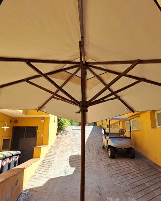 Ombrelloni in legno – Ø 3 metri – con o senza telo