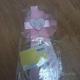 Fiocco Nascita Bimba Rosa “Sono Arrivata” 