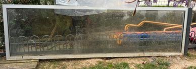 1 pz porta di vetro temprato