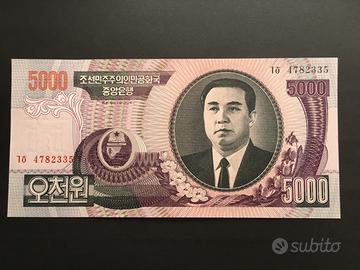Banconota Corea Nord 5000 won 2006 Korea FDS