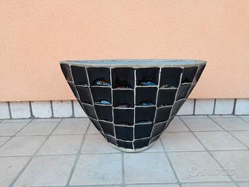 Vaso ovale in terracotta da esterno 50hx22 cm