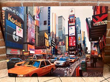 Tela con stampa New York