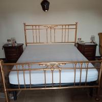 letto matrimoniale in ottone 