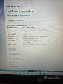 PC portatile HP piu monitor Samsung