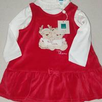 vestito e maglietta neonata nuova thun 