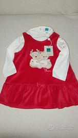 vestito e maglietta neonata nuova thun 