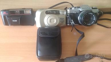 Lotto 3 macchine fotografiche vintage analogiche