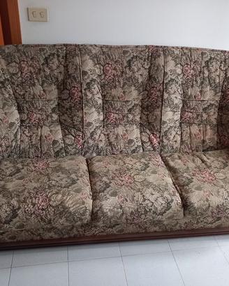 Divano inserto legno art nouveau