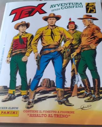 album figurine Tex avventure senza confini