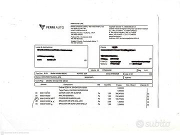 Paraurti posteriore Kia Rio 2017 - Grigio scuro