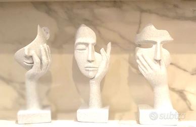 Statuette moderne in PLA –  3 pezzi a €60!