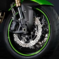 Strisce verdi ruota Kawasaki Z 750 2007 - 2012