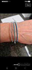 Bracciale flessibile con zirconi
