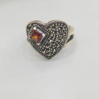 anello cuore argento 
