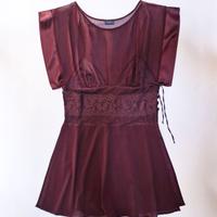 Prezioso Top in seta, chiffon e pizzo La Perla