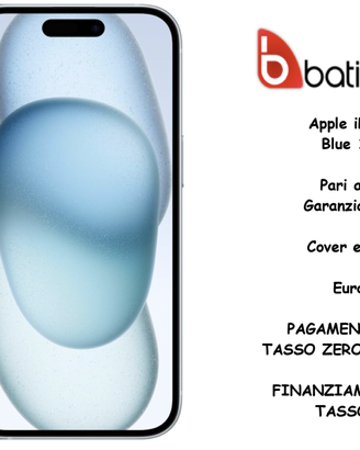 Apple iPhone 15 Blue 128 Gb