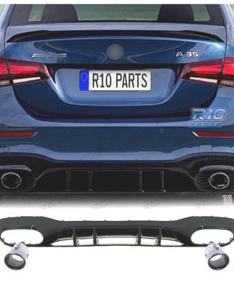 DIFFUSORE MERCEDES CLASSE A V177 SEDAN 18- LOOK A3