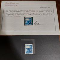 Democratica 1947, 30 lire con certificato MNH